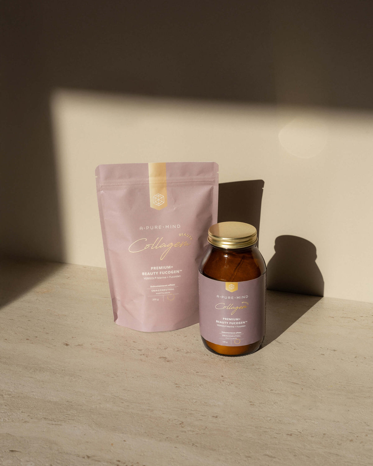 Fucoidan and collagen in refill pouch and jar 200 gram nominated for award