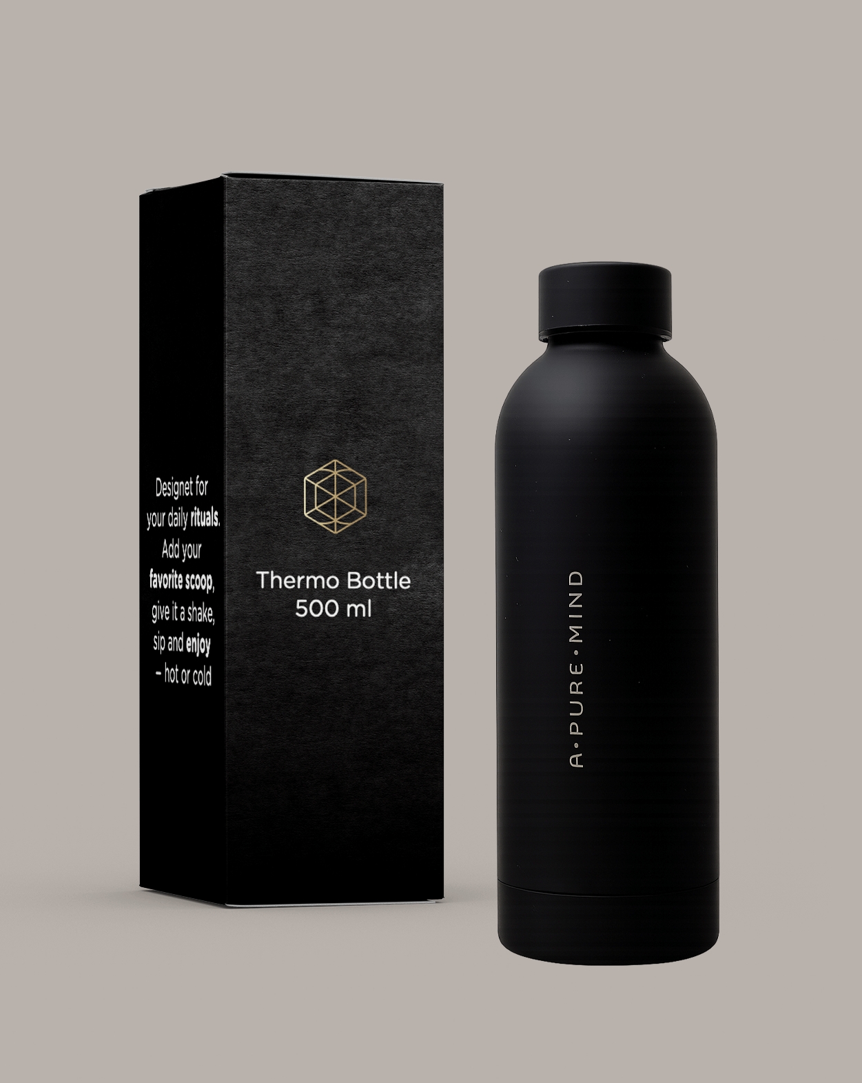 A Pure Mind Bottle, Double Walled Thermo, 500 ml