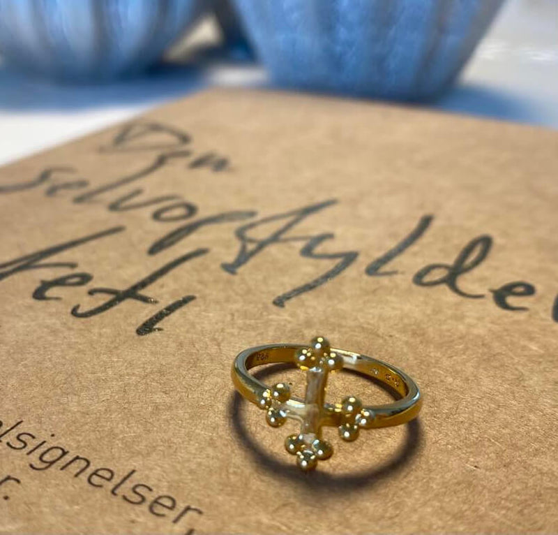 LYSET I MIT HJERTE Ring forgyldt