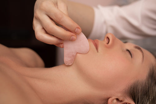 Gua Sha Heart - Rosa kvarts