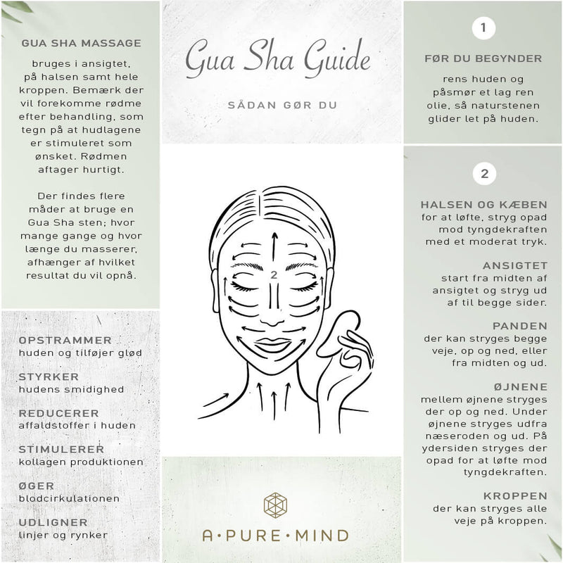 Gua Sha - Rosa kvarts - A PURE MIND