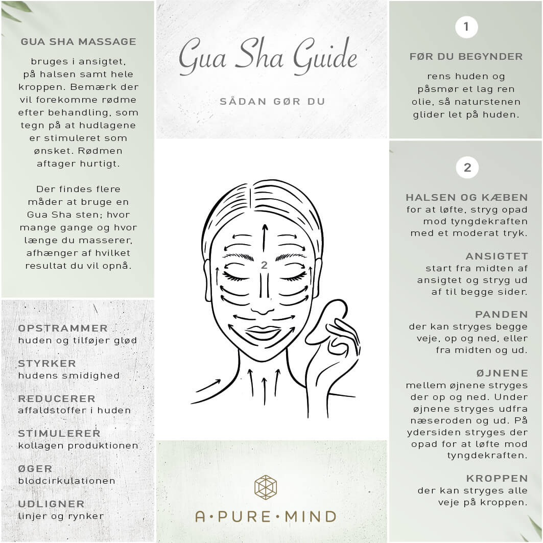 Gua Sha Heart - Rosa kvarts - A PURE MIND