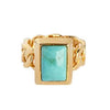 STYRKE Ring forgyldt - Turquoise - A PURE MIND