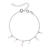 KÆRLIGHED Armbånd sølv Rosa Kvarts