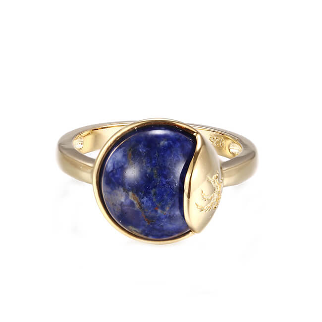 TRO Ring forgyldt - Sodalit