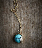 TRO Halskæde sølv - Turquoise - A PURE MIND