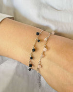 KÆRLIGHED Armbånd sølv Rosa Kvarts