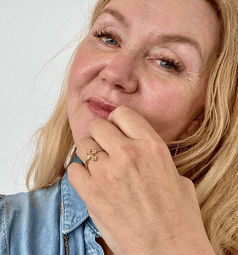 LYSET I MIT HJERTE Ring forgyldt